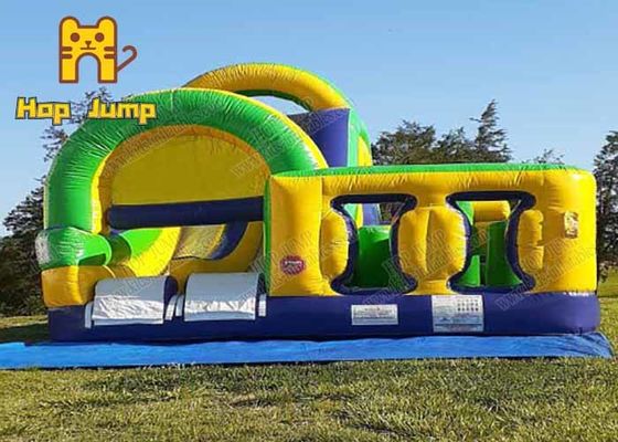 สนามเด็กเล่น Inflatable Obstacle Course Fun City Bouncy Jumping Combo