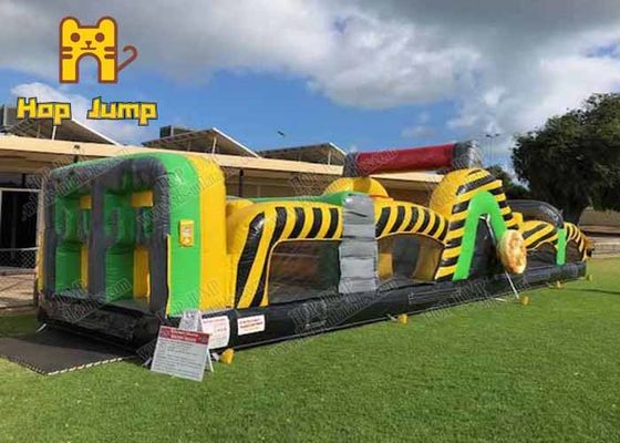 ที่น่าสนใจ 100 Ft Inflatable Obstacle Course Party ให้เช่า Waterproof