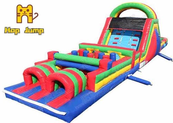 สนามเด็กเล่น Inflatable Assault Course Bounce House Slide Combo EN71
