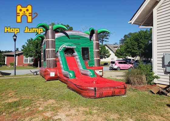 4x10m PVC Inflatable Water Slide Combo ปราสาท Bouncy พองสำหรับเด็ก