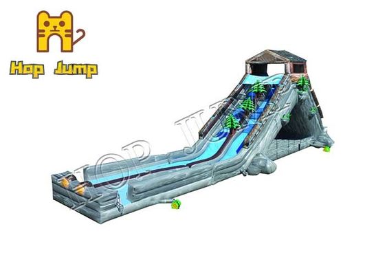 การใช้เชิงพาณิชย์ PVC Pool Inflatable Water Slide ขนาดยักษ์ 28 ฟุตสำหรับผู้ใหญ่