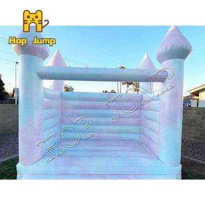 12ft 0.55mm PVC Tie Dye งานแต่งงาน Inflatable Bouncer Castle Kids Jumper