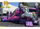 Commercial Unicorn Kids Inflatable Bouncer Combo ปราสาทเด้งพอง Combo สไลด์ปราสาทตีกลับ