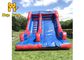 สนามหลังบ้าน Blue Kids Inflatable Dry Slide 16ft Inflatable Slip N Slide