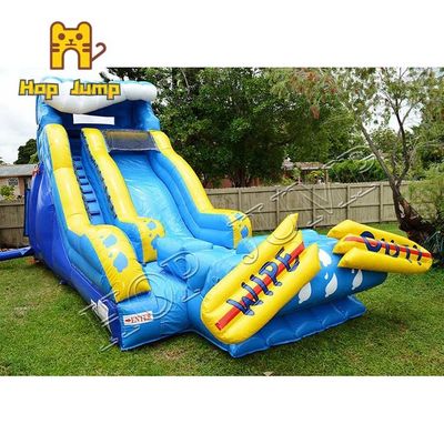 18ft Tropical Inflatable Water Slide ไวนิลเกรดเชิงพาณิชย์สำหรับเด็ก