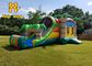 CE SGS 5 In 1 Combo Bounce House สำหรับสวนน้ำเกมกลางแจ้ง