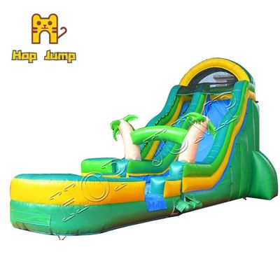Summer Tropical Slide 1000D Vinyl Kids สไลด์แห้งเปียกความบันเทิงกลางแจ้ง