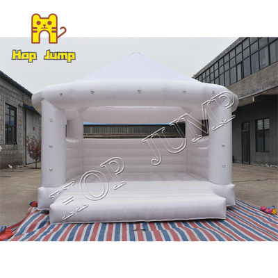 15ft 0.55mm PVC Gazebo White Bounce House ปราสาทพองงานแต่งงาน